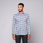 Aviv Button-Up Shirt // Green Multi (L)