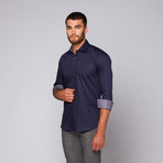 Bento Button-Up Shirt // Navy (XL)