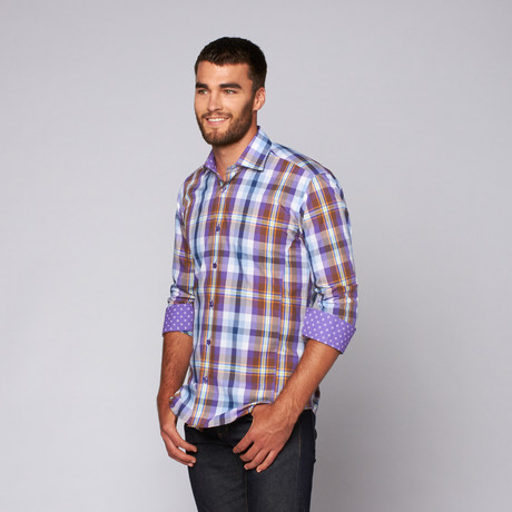 Filipe Button-Up Shirt // Purple Multi (S)