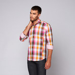 Henry Button-Up Shirt // Red Multi (M)