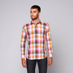 Henry Button-Up Shirt // Red Multi (3XL)