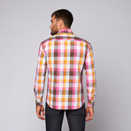 Henry Button-Up Shirt // Red Multi (L)