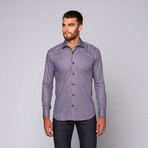 Pinto Button-Up Shirt // Black + Lilac (2XL)