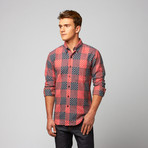 Naked and Famous // Sashiko Button Down // Coral (S)