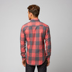 Naked and Famous // Sashiko Button Down // Coral (S)