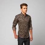 Zebra Button Down // Black (M)