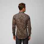 Zebra Button Down // Black (M)