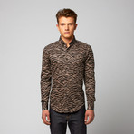 Zebra Button Down // Black (M)