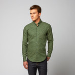 British Flowers Shirt // Olive (M)