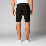 Belted Flat Front Shorts // Black (40)