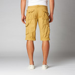 Belted Cargo Shorts // Khaki (36)