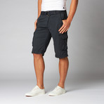Belted Cargo Shorts // Navy (40)