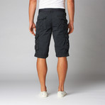 Belted Cargo Shorts // Navy (40)