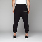 Zeal Co. // Zip Pocket Low Crotch Sweatpant // Black (M)