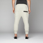 Zip Pocket Low Crotch Sweatpant // Heather Grey (S)