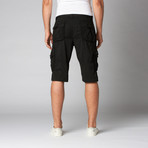 Belted Cargo Shorts // Black (38)