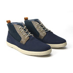 Parker Leather + Suede + Canvas Sneaker // Navy + Plantin (US: 12)