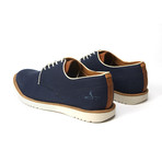 Wicket Canvas Lace-Up // Navy + Brown (US: 8)