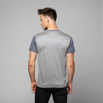 Allen Stripe Back Tee // Blue (S)