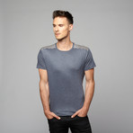 Allen Stripe Back Tee // Blue (S)