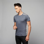 Allen Stripe Back Tee // Blue (S)