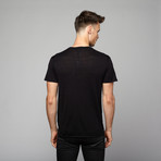 Manning Solid Knit V-Neck // Black (S)