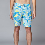 Board Short // Yellow Banana Leaf (30)