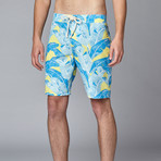Board Short // Yellow Banana Leaf (30)