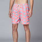 Swim Trunk // Red Flying Fish (M)