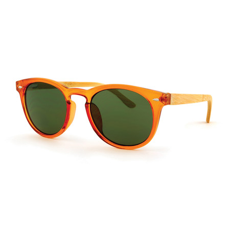 Roswell // Crystal Orange with Grey & Green Lens
