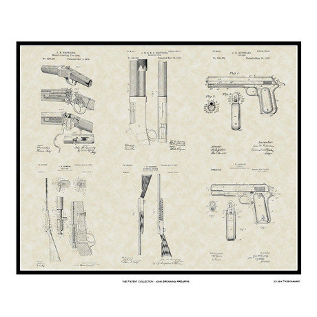 John Browning Firearms // Patent Art Collection