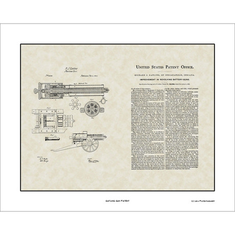 Gatling Gun // Patent Art