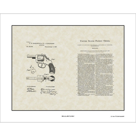 Harrington Revolver // Patent Art