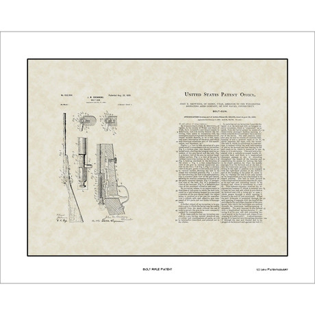 Browning Bolt Rifle // Patent Art