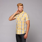 Garcia Button Up Shirt // Yellow (S)