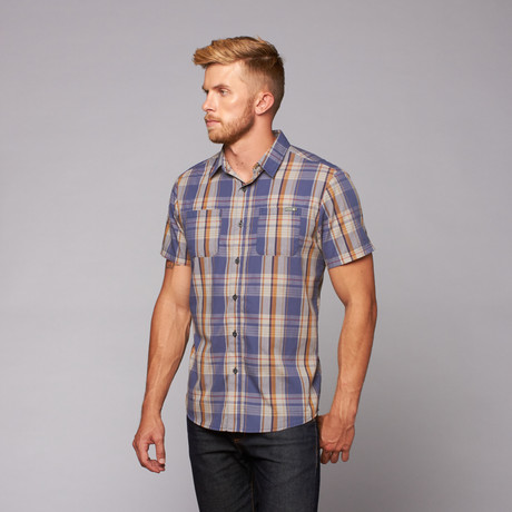 Garcia Button Up Shirt // Navy (S)