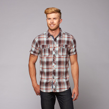 Jordon Button Up Shirt // Oxblood (S)