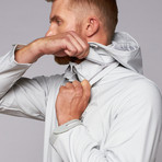 Printed Dewspo Jacket // Grey (L)