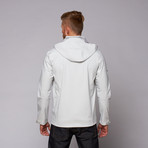 Printed Dewspo Jacket // Grey (L)