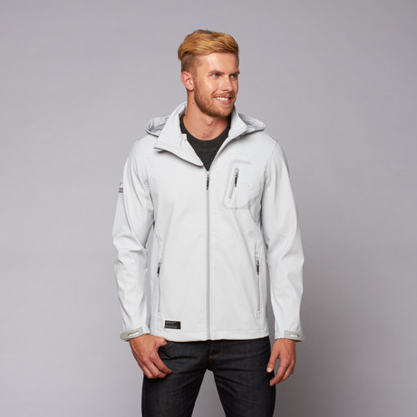 Printed Dewspo Jacket // Grey (L)