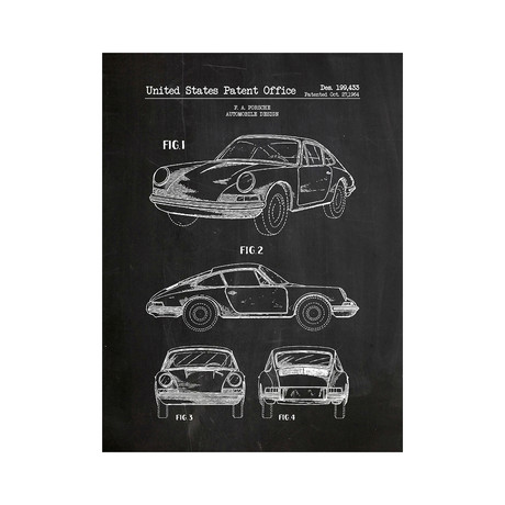 Porsche Classic (Chalkboard)