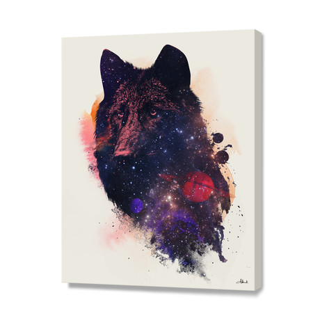 Universal Wolf (16"W x 20"H x 1.5"D // Stretched Canvas)