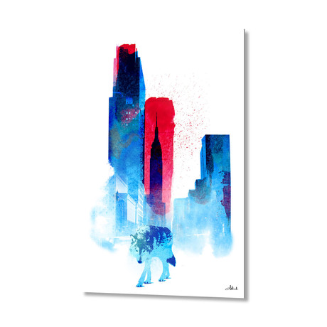 The Wolf Of The City (16"W x 24"H // Aluminum Print)