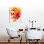 Angry Lion (16"W x 20"H x 1.5"D // Stretched Canvas)