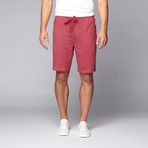 Subyarn Terry Drawstring Lounge Short // Beet Red (XL)