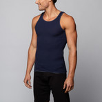 Go Softwear // L.A. Wash Rib Tank Top // Navy (S)