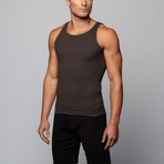 L.A. Wash Rib Tank Top // Charcoal (XL)