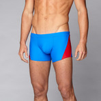 Marseilles Square Cut Swim Short // Royal Blue (S)