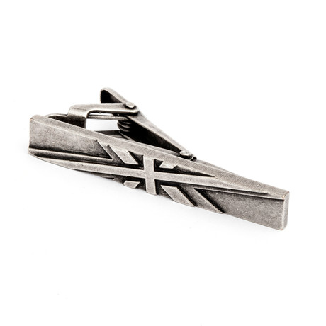 Embossed English Flag Tie Bar