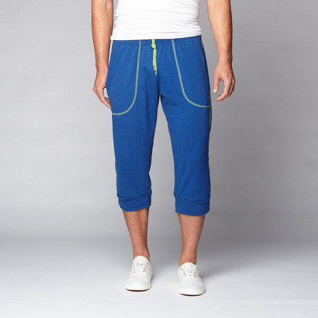 L.A. Wash Cropped Yoga Pant // Cadet Blue (S)